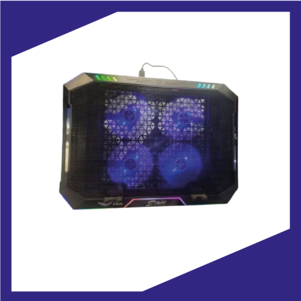 Base Refrigerante J&R Reclinable RGB Gamer 4 Ventiladores - Image 5