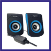 Parlantes Startec AUD02 USB 2.0 Negro Azul - Image 4