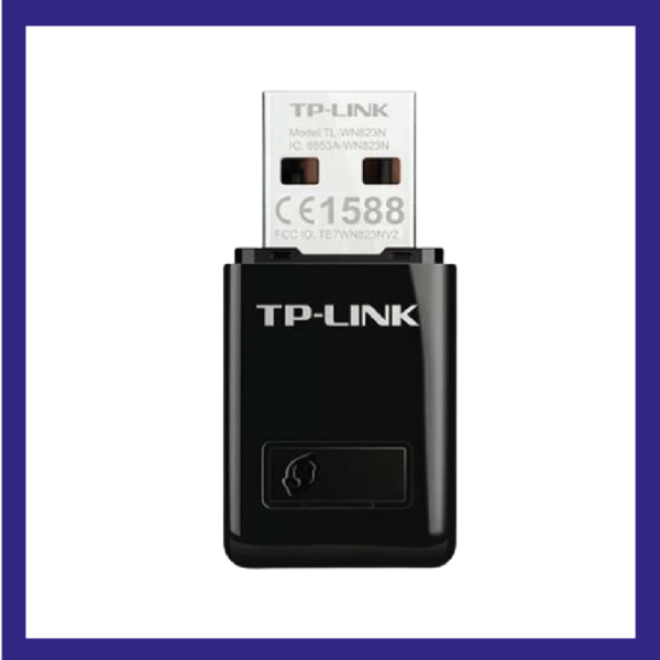 Mini Adaptador USB Inalámbrico N de 300 Mbps Tp-link TL-WN823N - Image 2